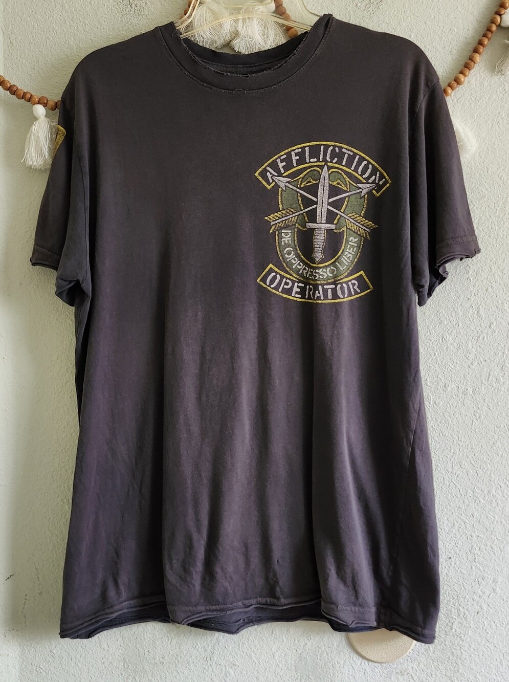 Affliction Distressed Graphic T Shirt